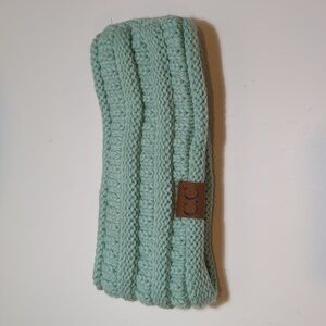 C C girlie girl originals Knitted Headband Warmer Sage Green